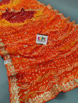 By Bandhani Saree