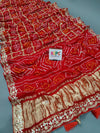 KcPc Latest Gaji Silk Bandhani Ghatchola Gota Patti Work SareeAMT