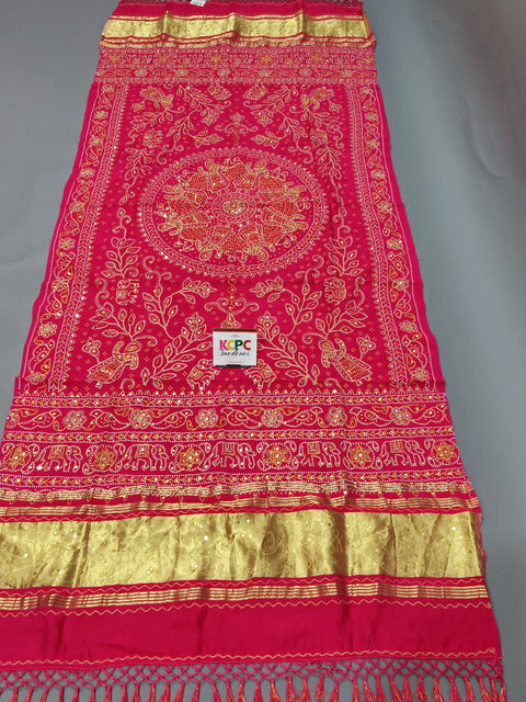 KcPc Latest New Rajasthani Traditional Aara Tari Dupatta JTW Rani