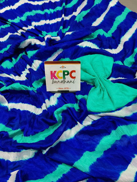 KcPc Latest New Jaipuri Traditional Chinon  Bandhani Saree