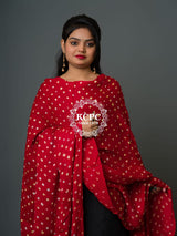 KcPc Latest Modal Silk Bandhani Dupatta Ek Boond Design with Traditional Lagdi Patta