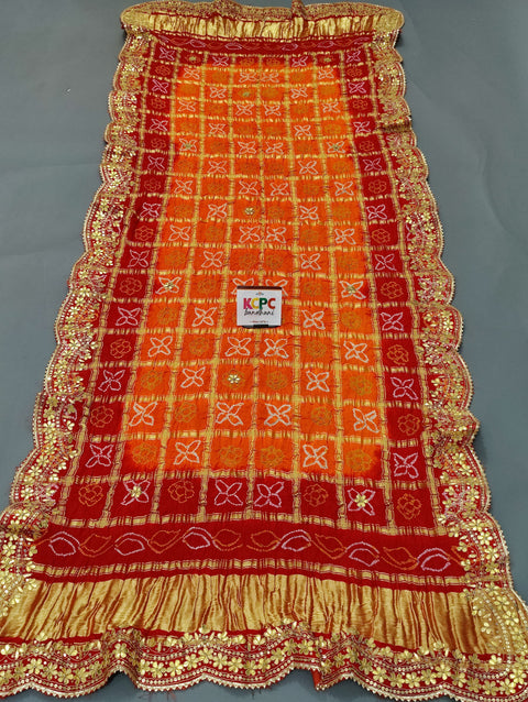 KcPc Latest New Launch Pure Gaji silk Gotapatti work Dupatta Amt