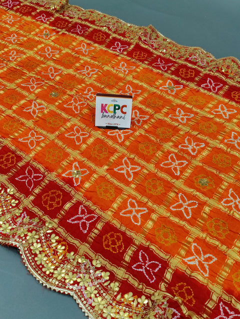 KcPc Latest New Launch Pure Gaji silk Gotapatti work Dupatta Amt