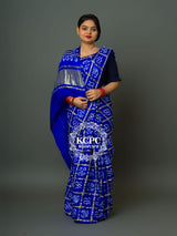 KcPc Latest Pure Gaji Silk Bandhani Ghatchola SareeRoyal Blue