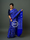 KcPc Latest Pure Gaji Silk Bandhani Ghatchola SareeRoyal Blue