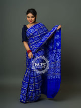 KcPc Latest Pure Gaji Silk Bandhani Ghatchola SareeRoyal Blue