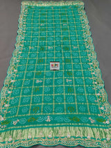 KcPc Latest New Launch Pure Gaji Silk Zardosi work Dupatta BTU
