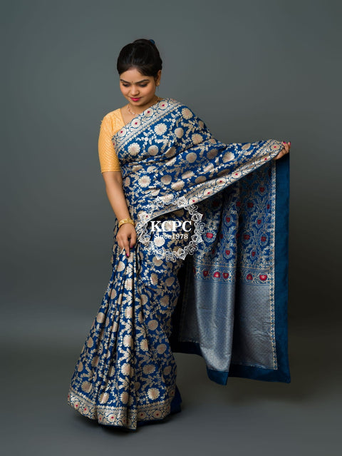 KcPc Special Neeta Ambani Cultural Event inspired Banarasi Handloom Meenakari Saree