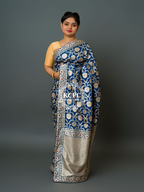 KcPc Special Neeta Ambani Cultural Event inspired Banarasi Handloom Meenakari Saree