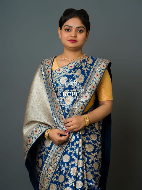 KcPc Special Neeta Ambani Cultural Event inspired Banarasi Handloom Meenakari Saree