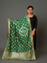 KcPc New Launch Jaipuri Bandhani Ghatchola Banarasi Dupattas Green