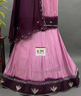 By Upada Chinon Lehenga With Traditional wear