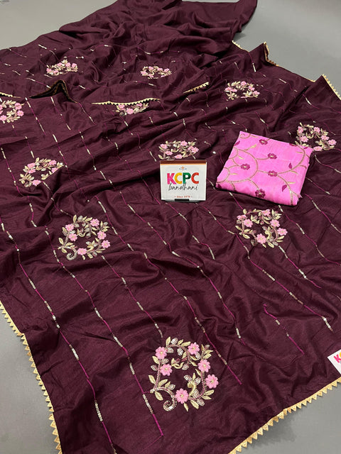 KcPc latest New Designer Party Wear Saree with Blouse