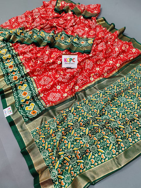 KcPc New Pashmina Cotton Silk Printed Saree