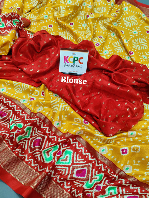 KcPc New Pashmina Cotton Silk Printed Saree SWA