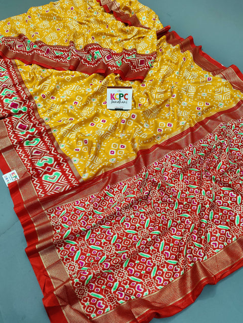 KcPc New Pashmina Cotton Silk Printed Saree SWA