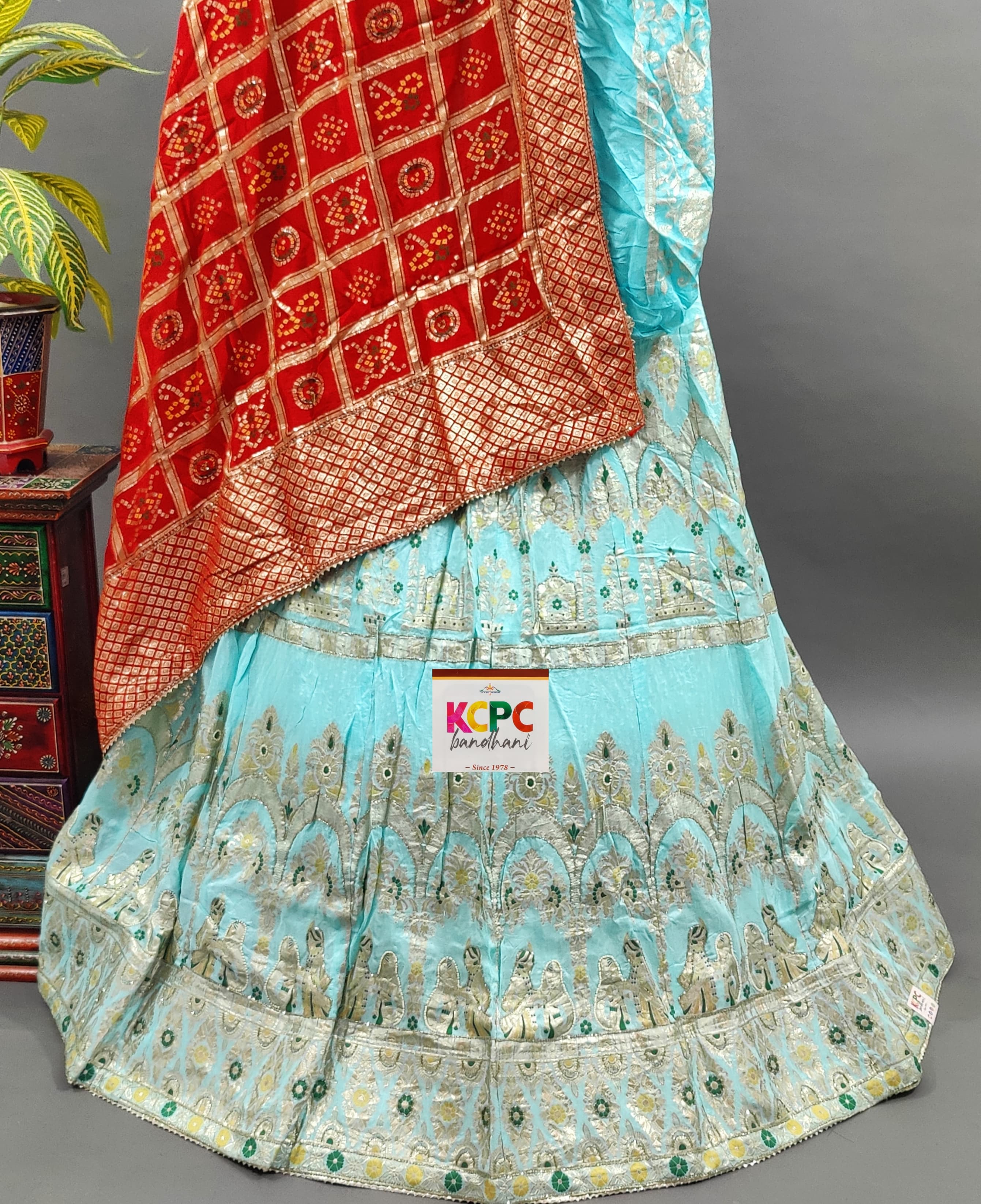 KcPc Latest New UpadaSilk With katdana Handwork LehengaRTK