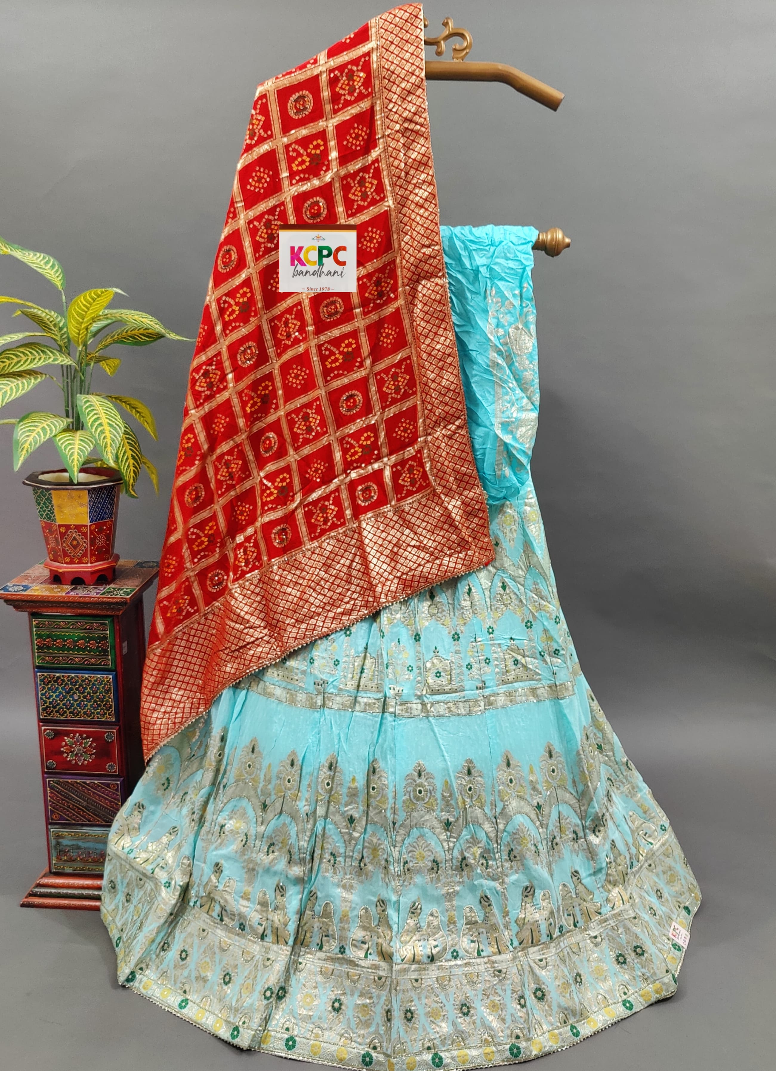 KcPc Latest New UpadaSilk With katdana Handwork LehengaRTK
