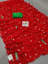 Rajputi Style saree with gotapati work 