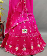 By Rajasthani Lehenga With Traditional Wear