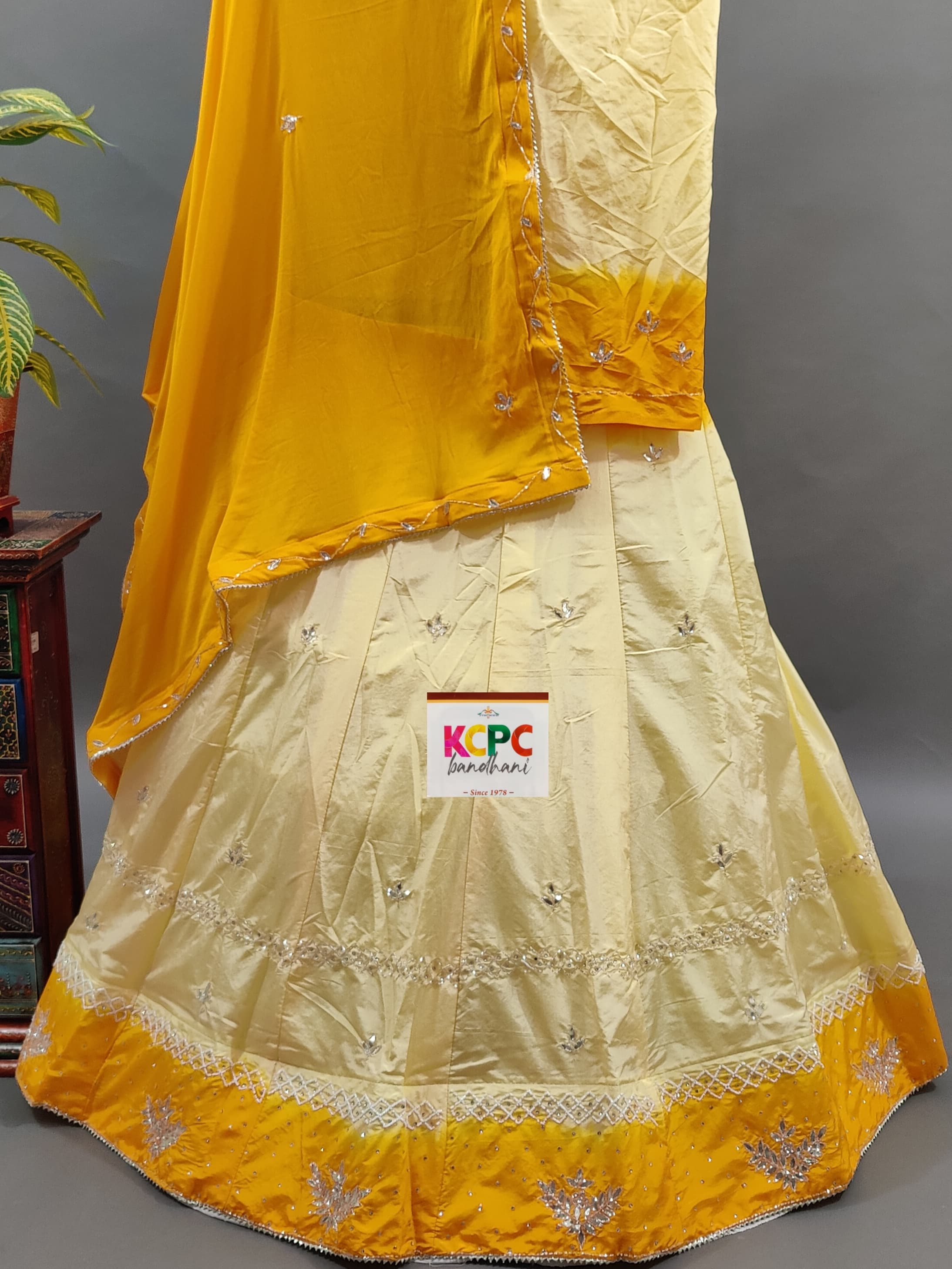 By Upada Chinon Lehenga With Traditional wear