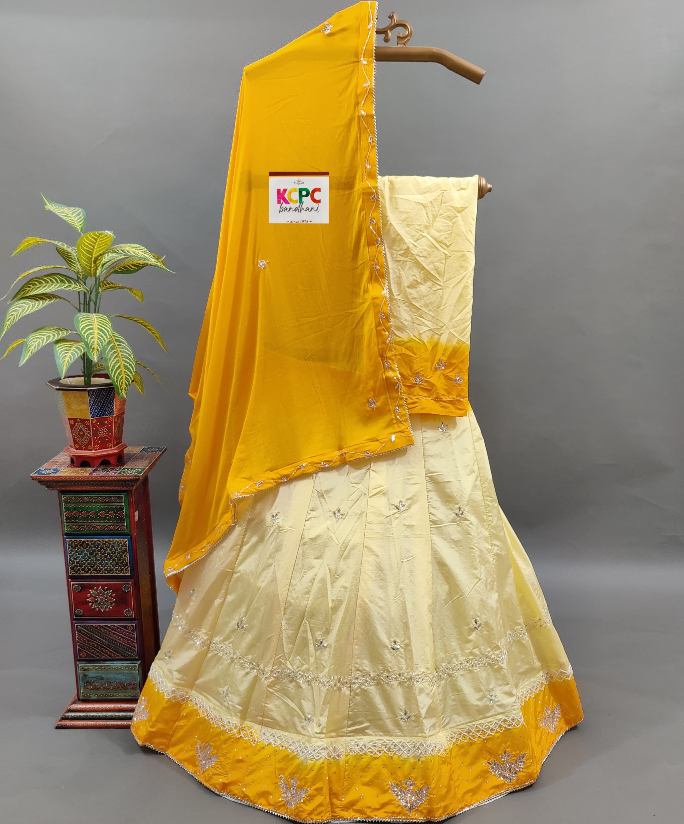 By Upada Chinon Lehenga With Traditional wear