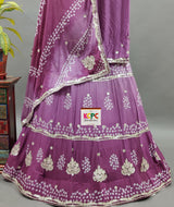 KcPc Latest Launch chinon silk with Cutdana Gotapatti LehengaRAJ