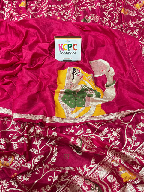 KcPc New Launch Munga silk Fabric Banarsi Zari weaving saree DC