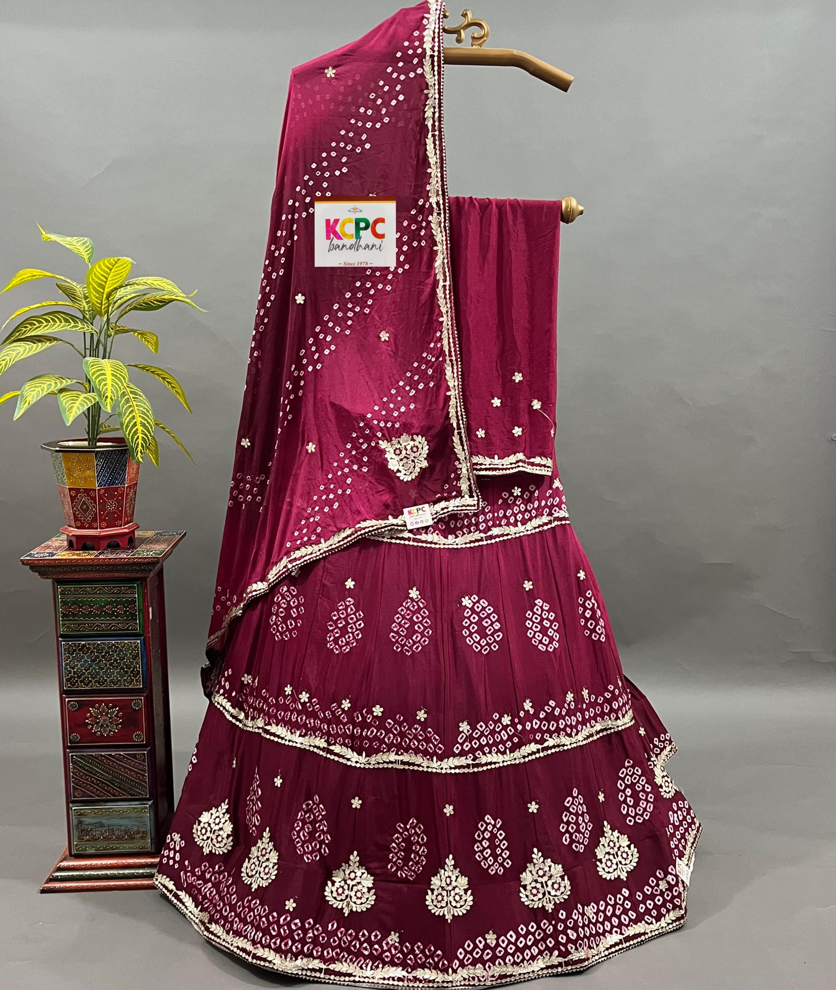 KcPc Latest Launch chinon silk With katdana Gotapatti LehengaRAJ