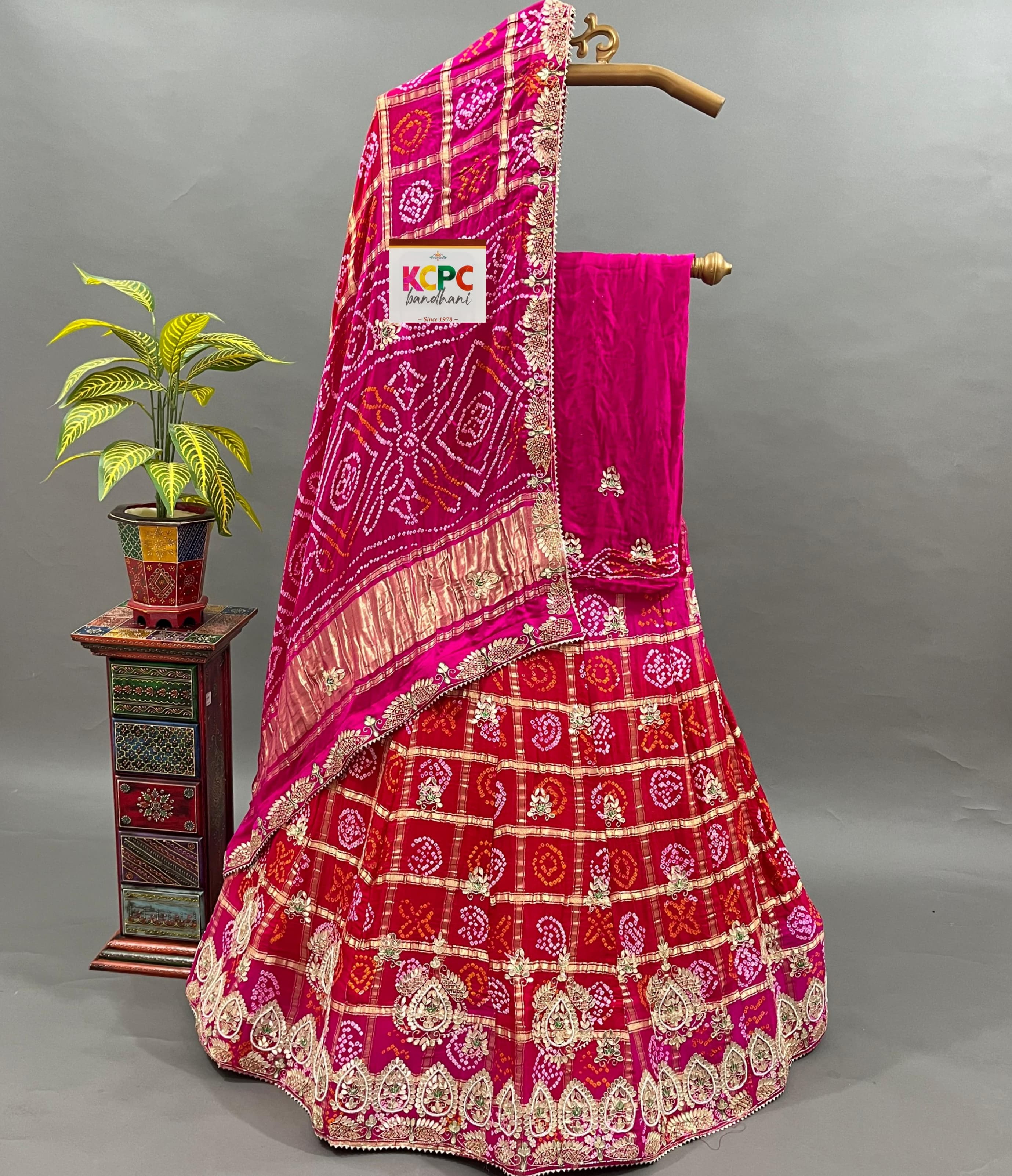 KcPc New Launch Pure Gaji silk Gotapatti Handwork Designer Lehenga RGC