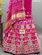 KcPc New Launch Pure Gaji silk Gotapatti Handwork Designer Lehenga BTU