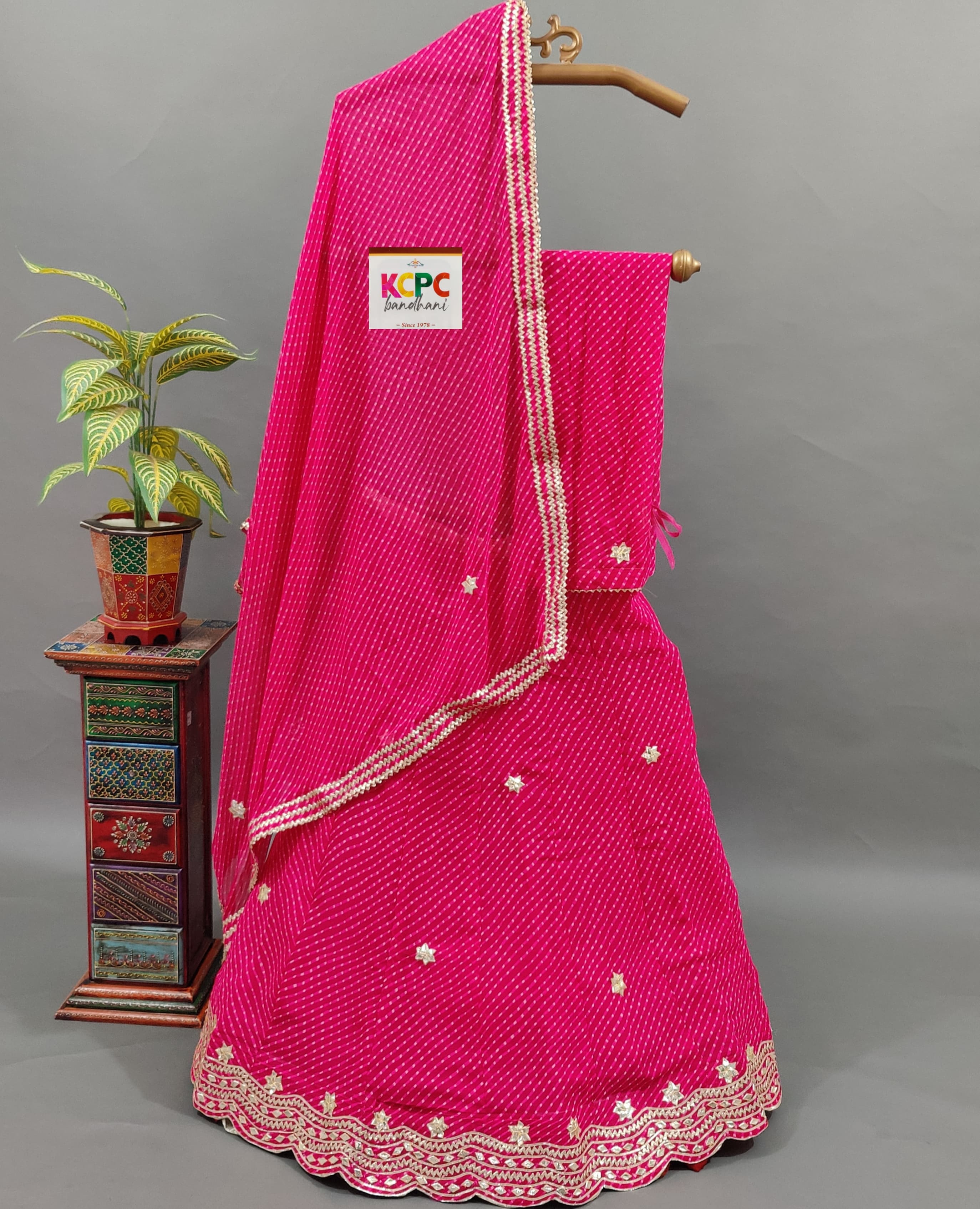 KcPc New Launch Mothda Georgette Gotapatti Designer LehengaKML