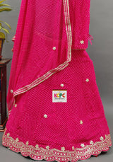 KcPc New Launch Mothda Georgette Gotapatti Designer LehengaKML