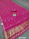 KcPc Latest Pure Gaji silk Bandhani Hand Gotapatti Work sareeAMT Rani