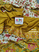 Pashmina cotton silk saree for party wear 