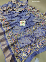 Pashmina cotton silk with bandhani saree 