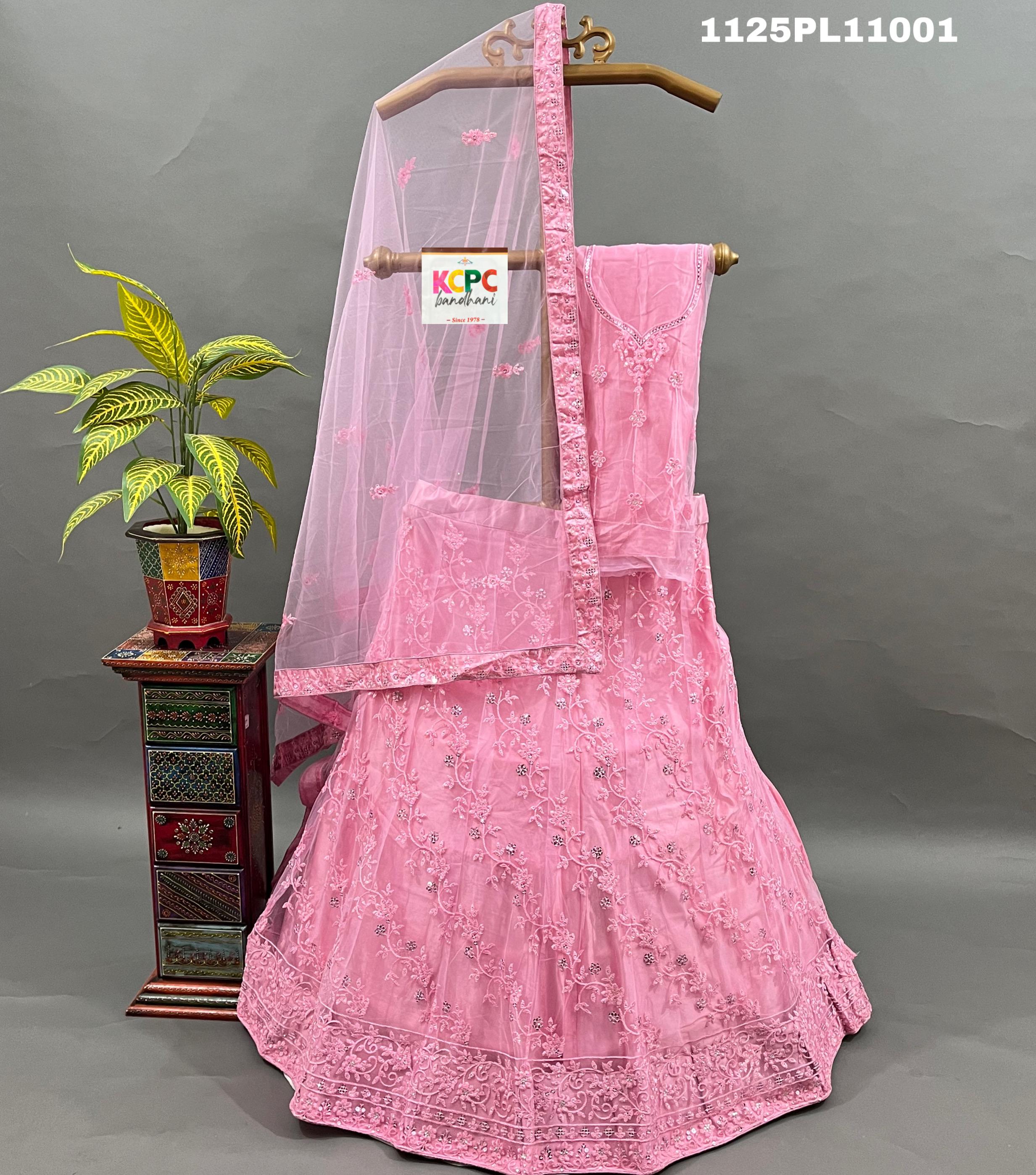 Bollywood style lehanga with sequence and Embroidery work