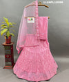 A pink lehenga set with embroidery and sequins work
