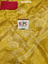 Kcpc New Beautiful Cotton Silk Plastic Mirror Work Saree