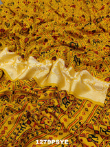 banarasi saree in yellow colour under 2000