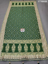 KcPc Pure Khaddi GeorgetteGotapatti Heavy Work Border Dupatta AMT