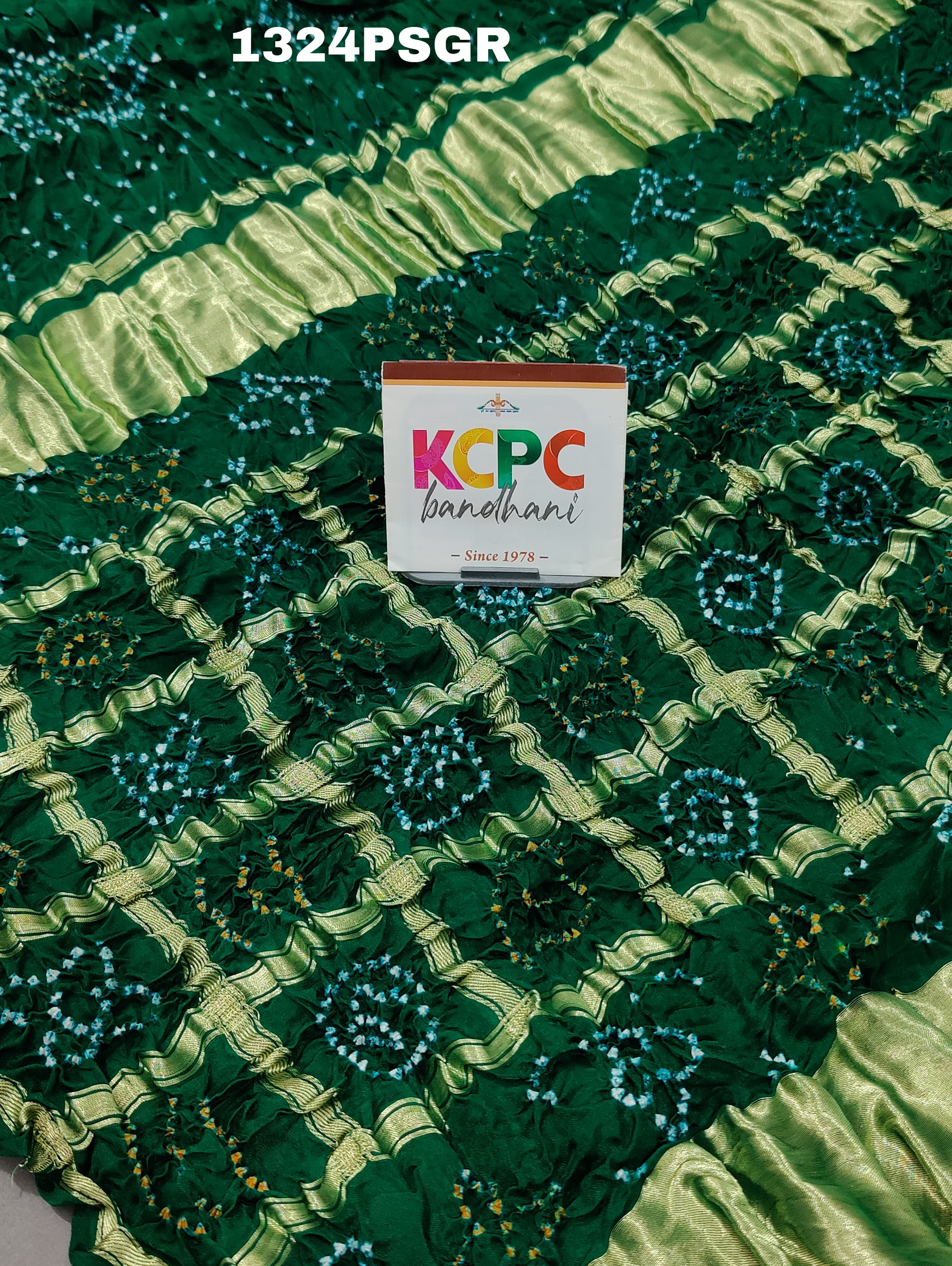 Gharchola Bandhani sytle saree in gaji sllk saree
