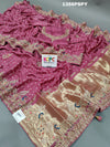 KcPc Beautiful Designer Pure Gaji silk Bandhani Heavy Zardoji work saree RG