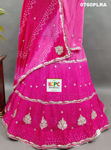 KcPc New Chinon Double Shade Bandhani Gotapatti work Lehenga RAJ