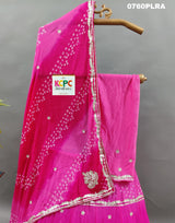 KcPc New Chinon Double Shade Bandhani Gotapatti work Lehenga RAJ