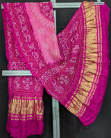 KcPc New Beautiful Pure Gaji Silk Bandhani Dupatta