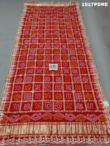 KcPc New pure Gaji Silk Bandhani Gotapatti Work DupattaRS