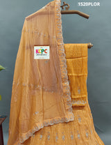 KcPc New Designer Pure Upada Silk with white Cutdana Beads work LehengaMAD