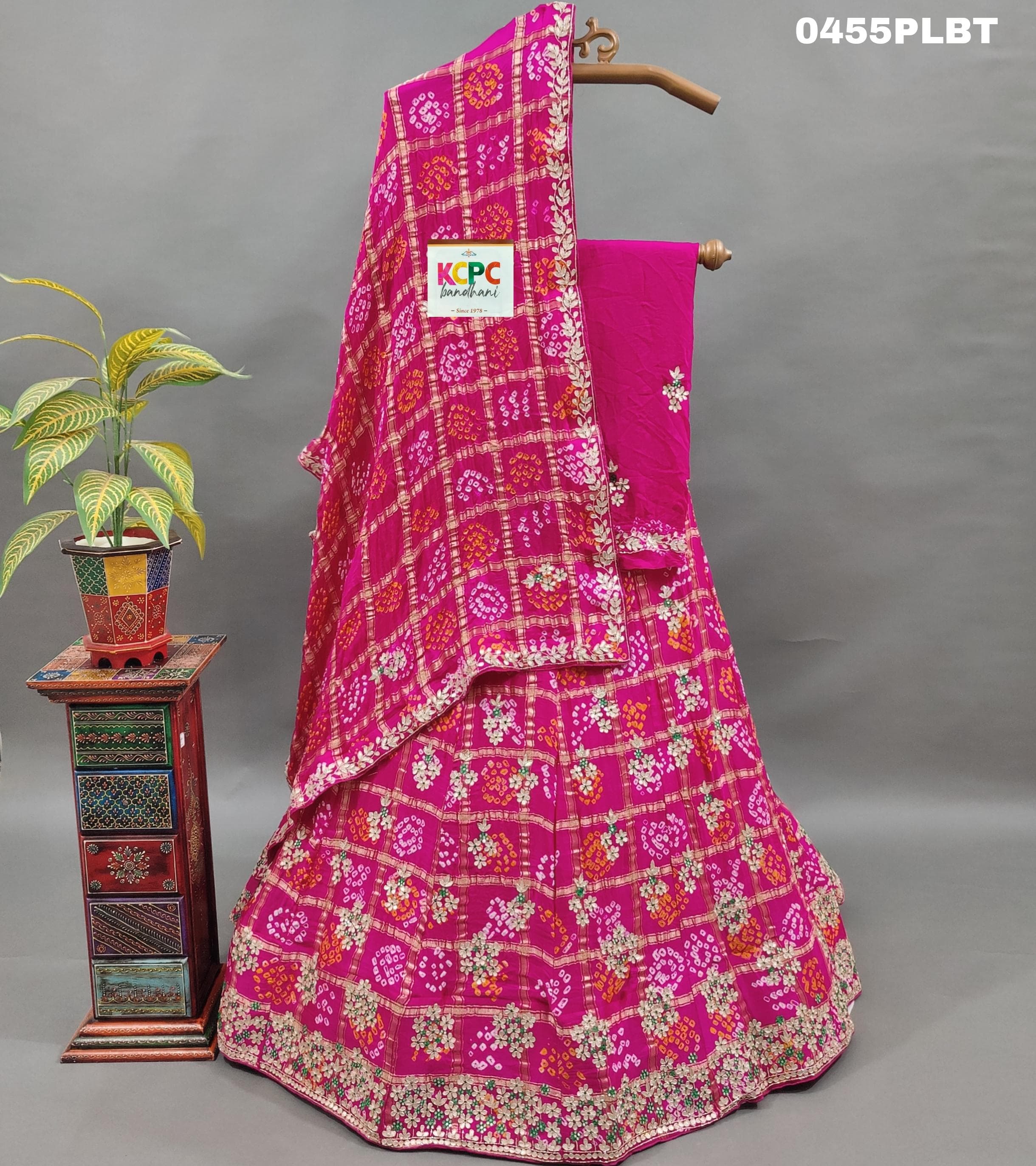 KcPc New Gaji Silk Gharchola Heavy Gotapatti Handwork LehengaBTU