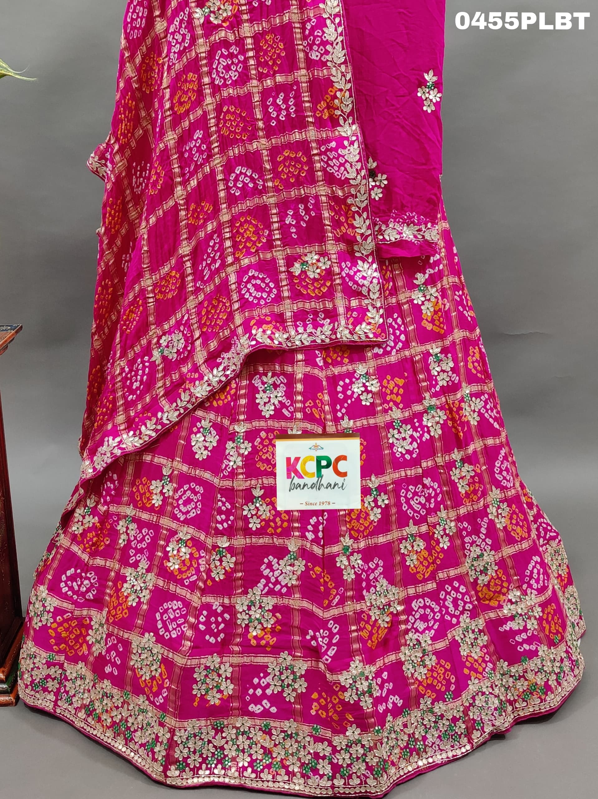 KcPc New Gaji Silk Gharchola Heavy Gotapatti Handwork LehengaBTU